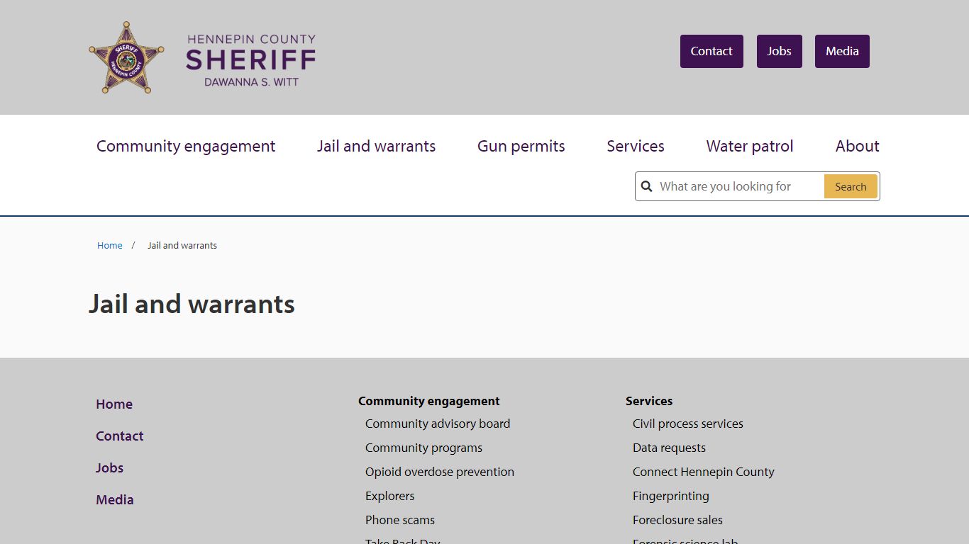 Jail and warrants | Hennepin County Sheriff's Office